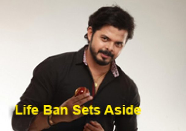 SC Sets Aside Life Ban Imposed on Cricketer Sreesanth