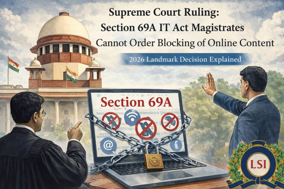 Supreme Court on Section 69A IT Act: Magistrates Cannot Order Online Content Removal in India (2026 Ruling Explained)