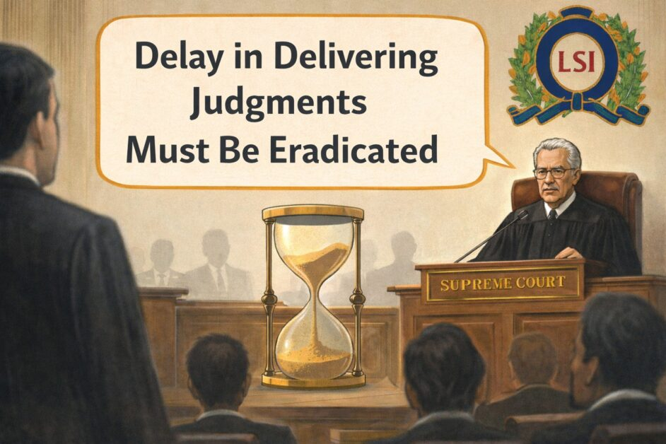 Justice Delayed Is Trust Denied: Supreme Court Calls Out Long-Pending Reserved Judgments