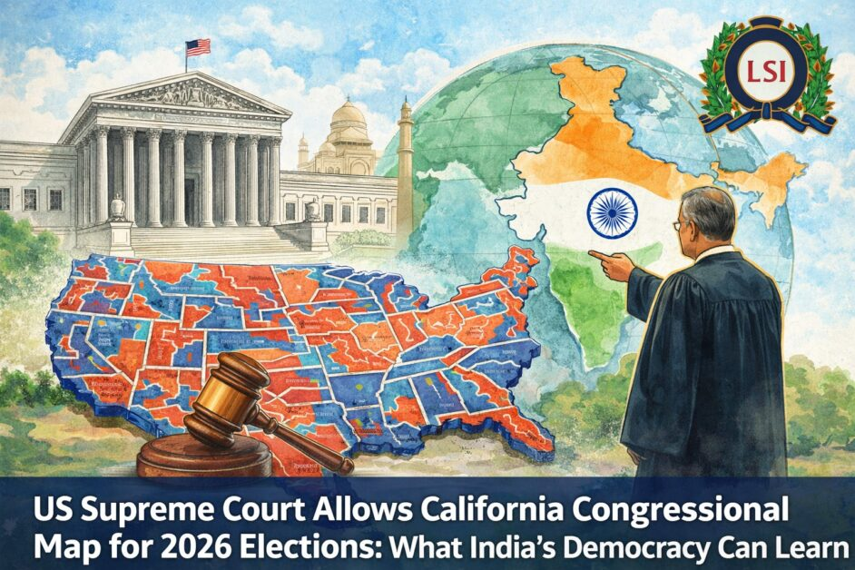 US Supreme Court Allows California’s New Congressional Map for 2026 Elections: Key Lessons for Indian Democracy