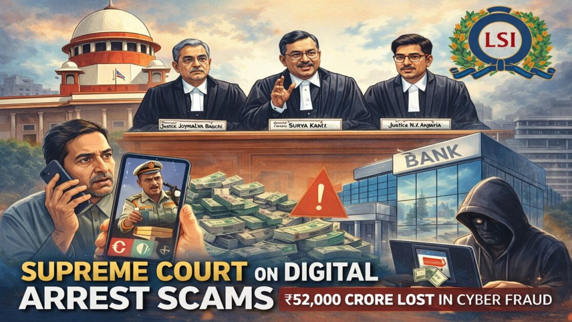 Supreme Court on Digital Arrest Scams: Banks’ Liability & ₹52,000 Crore Cyber Fraud Warning