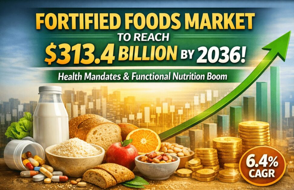 Fortified Foods Market on Course to Reach USD 313.4 Billion by 2036 as Public Health Mandates and Functional Premiumisation Converge