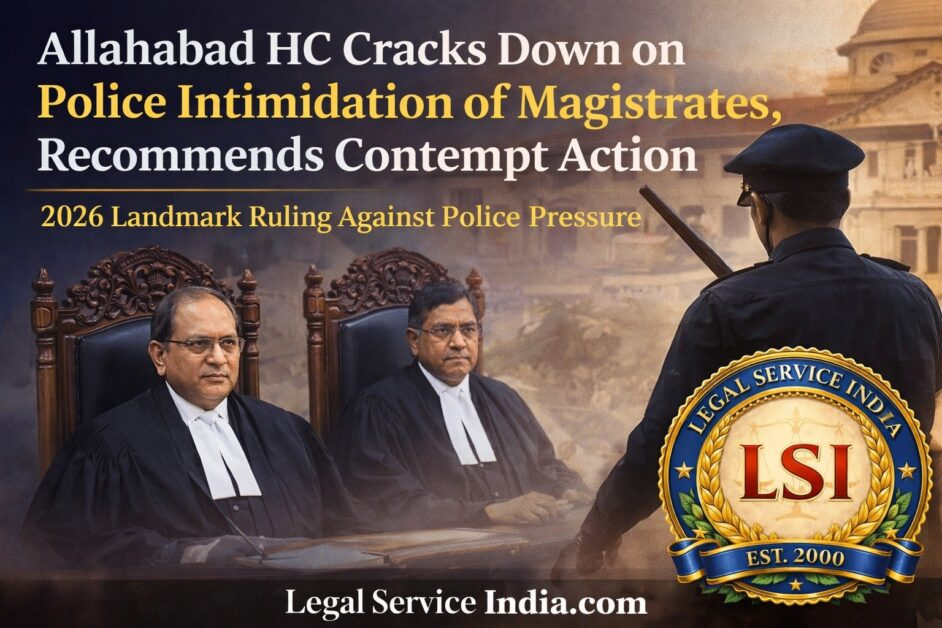 Allahabad High Court Cracks Down on Police Intimidation of Magistrates, Recommends Contempt Action