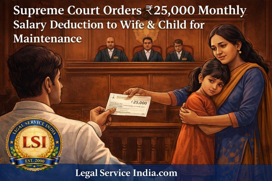 Supreme Court maintenance salary deduction