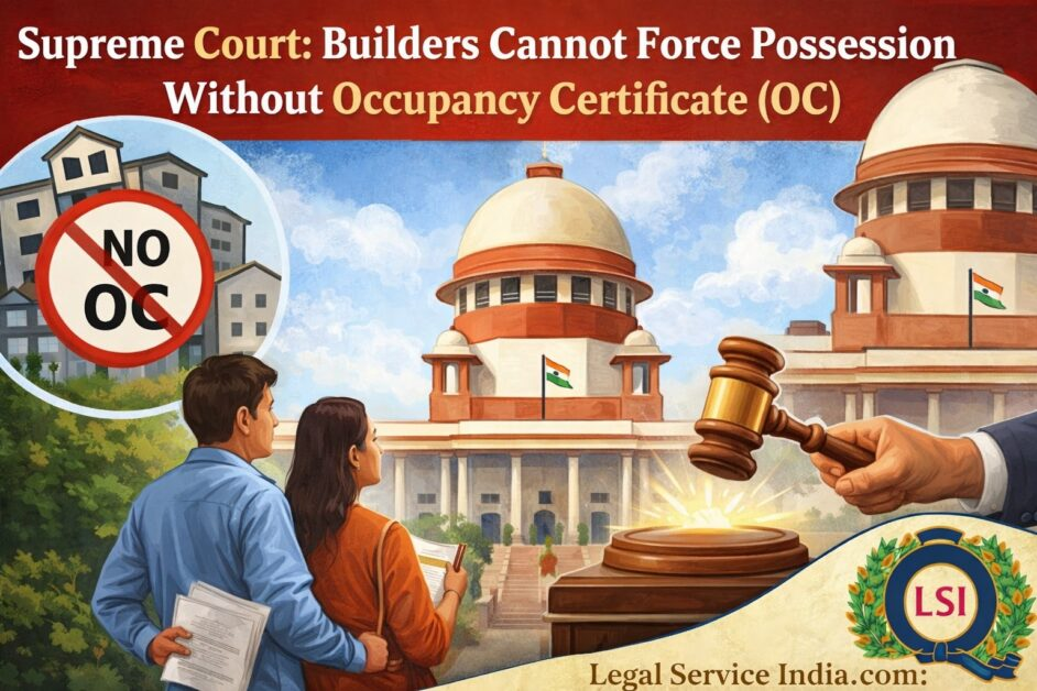 Supreme Court: Builders Cannot Force Possession Without Occupancy Certificate (OC) – Major Relief for Homebuyers