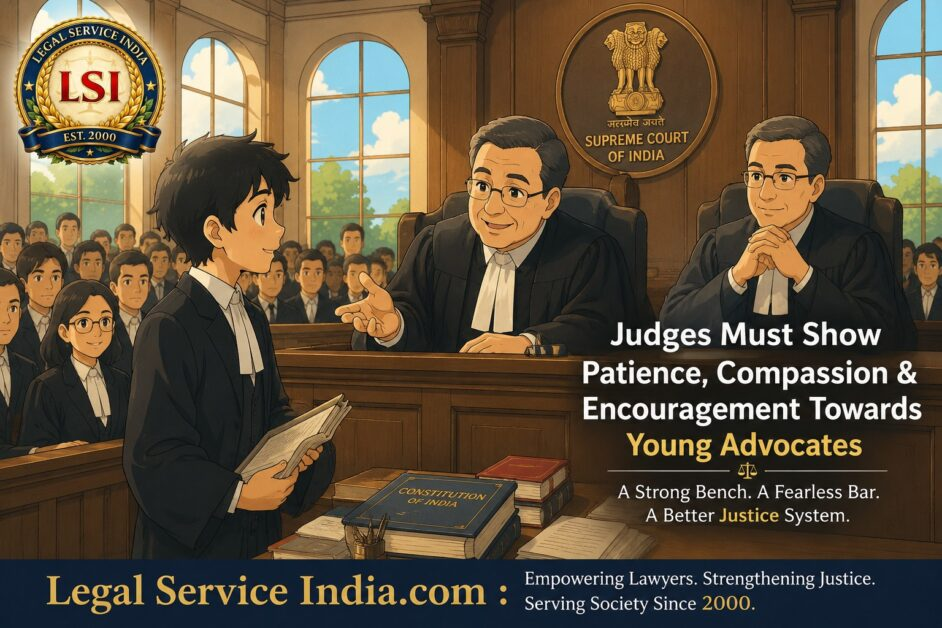 Judges Must Show Patience Towards Young Advocates
