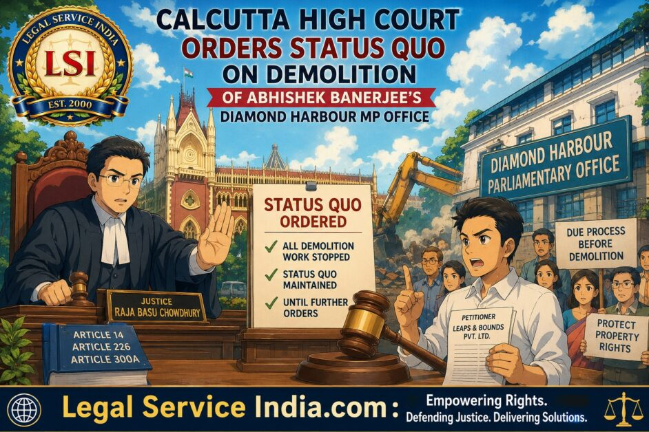 Calcutta High Court demolition Abhishek Banerjee