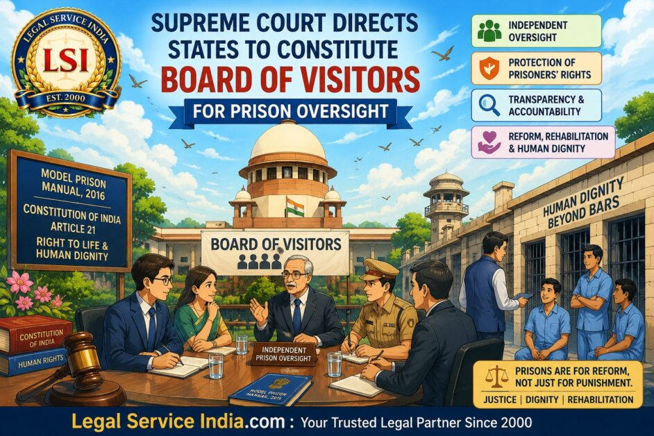 Supreme Court Directs States to Constitute Board of Visitors for Prison Oversight
