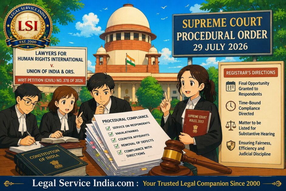 Supreme Court Registrar procedural order