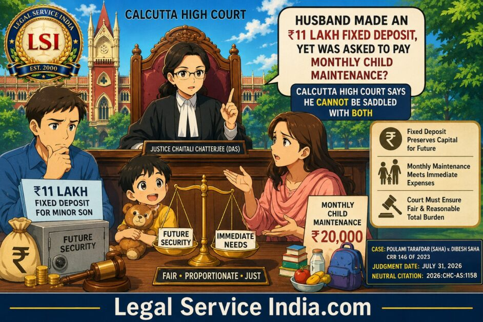 Calcutta High Court child maintenance fixed deposit
