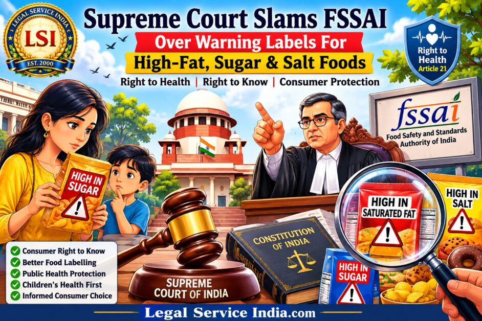 Supreme Court FSSAI warning labels