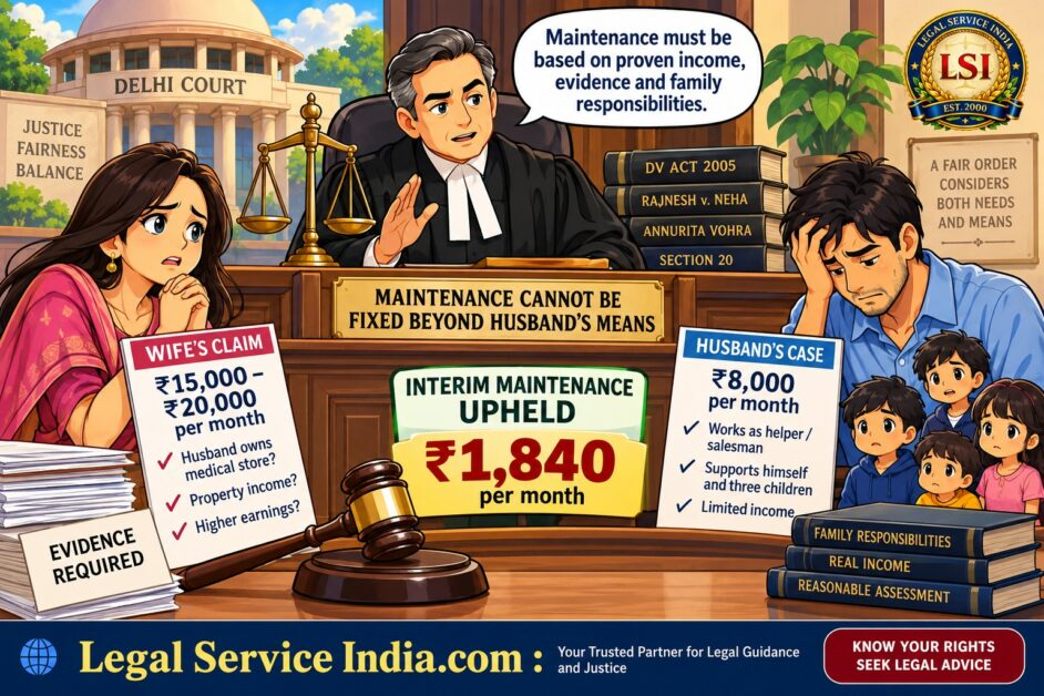 maintenance beyond husband’s means