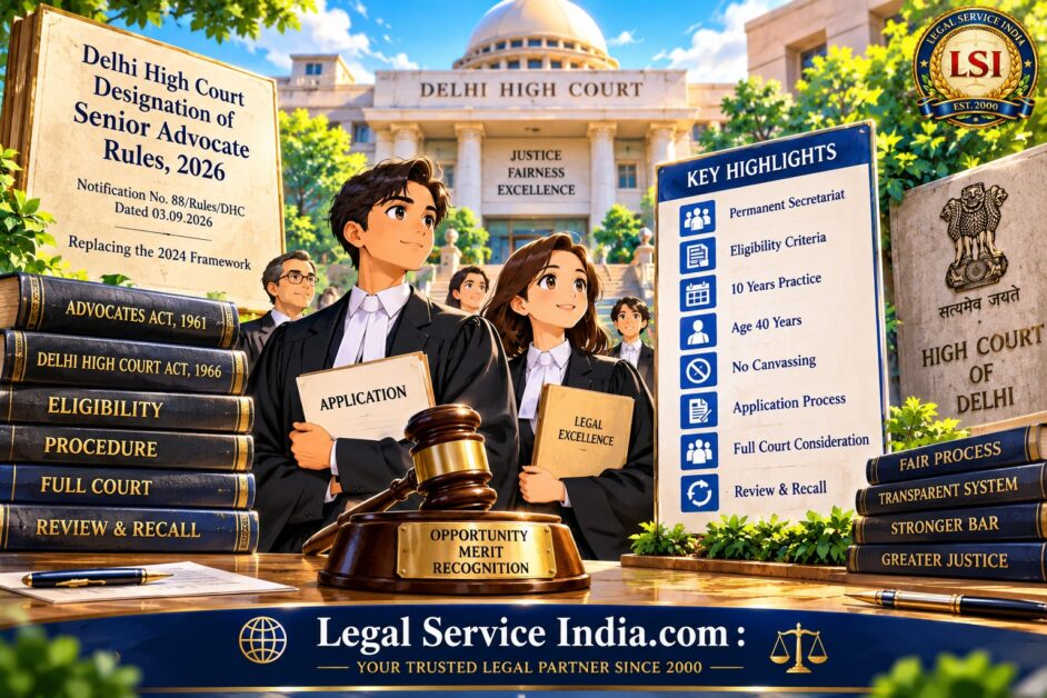 Delhi High Court Senior Advocate Rules 2026