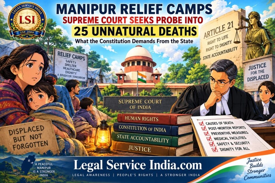 Manipur relief camps Supreme Court 25 unnatural deaths