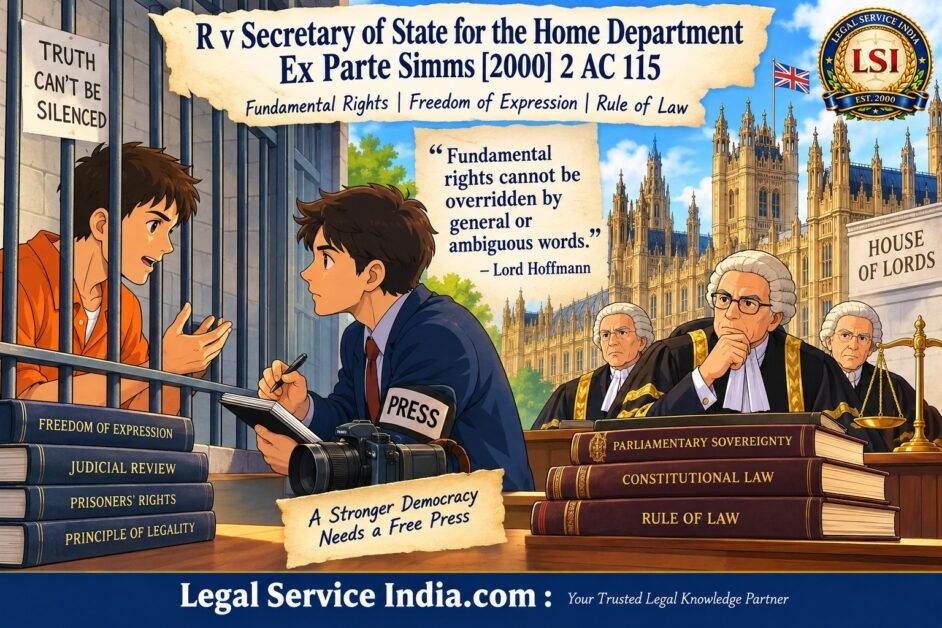 R v Secretary of State for the Home Department ex parte Simms