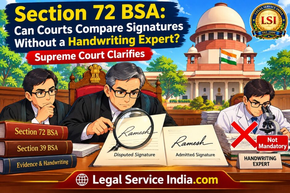 Section 72 BSA disputed signature
