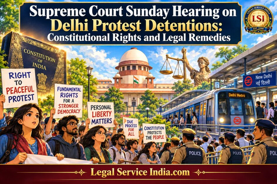 Supreme Court Sunday Hearing on Delhi Protest Detentions